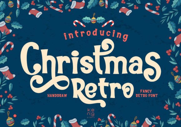 Christmas Retro: A Vintage Typeface for Modern Designs