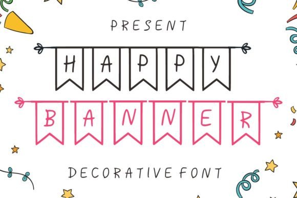 Discover Happy Banner: A Display Font for Joyful Designs