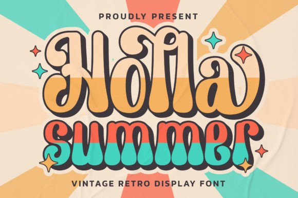 Discovering Holla Summer: A Vintage Display Font for Modern Designs