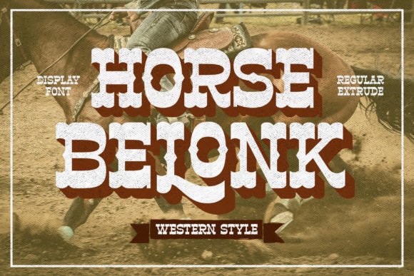 Horse Belonk: A Retro Western Typeface for Bold Designs