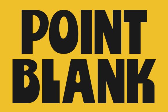 Point Blank: A Retro Display Font for Bold Statements