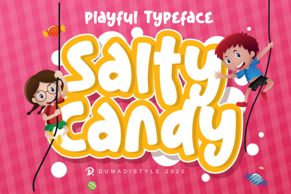 Salty Candy: A Cheerful Font for Kid-Centric Designs