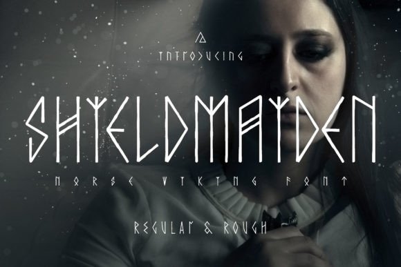 Shieldmaiden: The Nordic-Inspired Display Font for Bold Designs