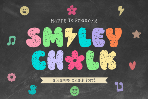 Smiley Chalk: A Playful Display Font for Bold Designs