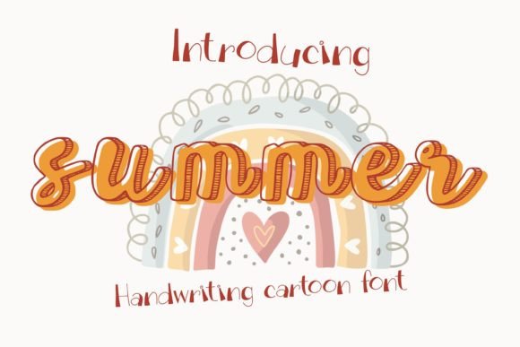 Summer: A Cool and Fun Cartoon Display Font